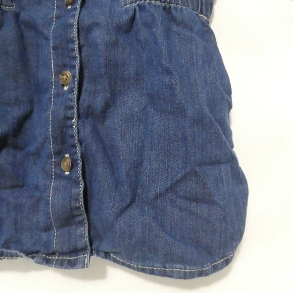 OLD NAVY | 18-24 months | Blue Button-Up Short Sleeve Denim Dress - Picture 10 of 15